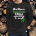 Non Verbal Awareness Cerebral Palsy Brain Damage Awareness Sweatshirt Gifts for Him