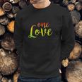 One Love Rasta Reggae Roots Peace Love Sweatshirt Gifts for Him