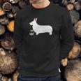 Pembroke Welsh Corgi Easter Bunny Dog Silhouette Sweatshirt Gifts for Him