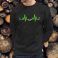 Pinball Heartbeat Flipper Ecg Pulse Line Sweatshirt Gifts for Him