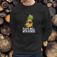 Pineapple Swinger Plays Well With Others Swingers Shirt Sweatshirt Gifts for Him