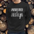 Powered By Insulin Sayings Diabetician Diabetes Awareness Gift Graphic Design Printed Casual Daily Basic Sweatshirt Gifts for Him