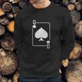 Queen Of Spades Playing Card Halloween Costume Dark Sweatshirt Gifts for Him