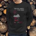 The Real Wound Is My Pride Funny Comedy Satire Black Knight Sweatshirt Gifts for Him