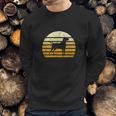 Redbone Coonhound Dog Silhouette Vintage Retro Sweatshirt Gifts for Him