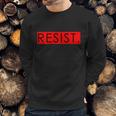 Resist Campaign Red Box Logo Anti-Trump Sweatshirt Gifts for Him