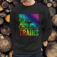 Retro Trains Gift Train Models Trainspotting Trainspotter Gift Graphic Design Printed Casual Daily Basic Sweatshirt Gifts for Him