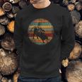 Retro Vintage Bull Riding Cowboy Western Bullriding Sweatshirt Gifts for Him