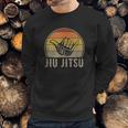 Lets Roll Jiu Jitsu Hand Vintage Sunset Funny Gift Idea Sweatshirt Gifts for Him