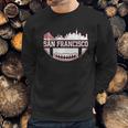 San Francisco Football Vintage Sf Cali Retro Gameday Sweatshirt Gifts for Him