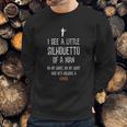 Silhouetto Of A Man Mango Funny Song Lyric Silhouette Design Sweatshirt Gifts for Him