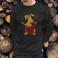 Smiletodays Brown Dog Playing Cello Sweatshirt Gifts for Him