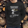 Snoopy Go Fishing Sweatshirt Gifts for Him