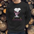 Snoopy No One Fights Alone Breast Cancer Awareness Shirt Sweatshirt Gifts for Him