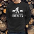 Social Distancing Champ Graphic Funny Sweatshirt Gifts for Him