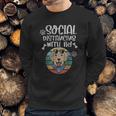 Social Distancing With My Dog Golden Retriever Sweatshirt Gifts for Him