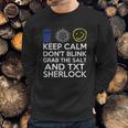 SuperwholockShirts - Keep Calm Grab The Salt Dont Blink Sweatshirt Gifts for Him