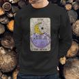 Tarot Card The Moon Xviii Kawaii Goth Pastel Cat Mystical Sweatshirt Gifts for Him