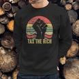 Tax The Rich Retro Vintage Anti Capitalist Political Sweatshirt Gifts for Him