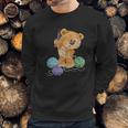 Teddy Bear Tangled In Wool | Funny Knitting Gifts Sweatshirt Gifts for Him