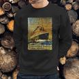 Titanic Sailing Ship Cruise Vintage Poster Sweatshirt Gifts for Him