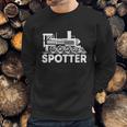 Trainspotter Design Trainspotting Locomotive Steam Engine Gift Graphic Design Printed Casual Daily Basic Sweatshirt Gifts for Him