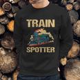 Trainspotter Design Trainspotting Steam Locomotive Gift Graphic Design Printed Casual Daily Basic Sweatshirt Gifts for Him