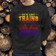 Trainspotting Ask Me About Trains Trainspotter Train Railway Cool Gift Sweatshirt Gifts for Him