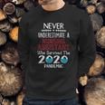 Never Underestimate Who Survived The Pandemic Nursing Assistant Sweatshirt Gifts for Him