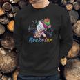 Unicorn Rock Star Guitar Rockin Music Singer Sweatshirt Gifts for Him