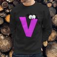 V Name Charater Dracula Halloween Quote Sweatshirt Gifts for Him