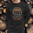 Vintage Awesome Since 1984 Social Distancing Sweatshirt Gifts for Him