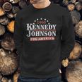 Vintage Kennedy Johnson 1960 Presidential Campaign Sweatshirt Gifts for Him