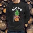 Vintage Pineapple Aloha Sunglasses Hawaiian Sweatshirt Gifts for Him