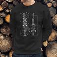 Vintage Railway Model10 Crossing Patent Drawing Model Train Sweatshirt Gifts for Him