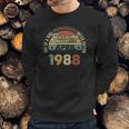 Vintage Retro April 1988 33Rd Birthday Gift 33 Years Old Sweatshirt Gifts for Him