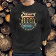 Vintage Retro February 1988 33Rd Birthday Gift 33 Years Old Sweatshirt Gifts for Him