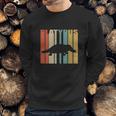 Vintage Retro Platypus Silhouette Sweatshirt Gifts for Him