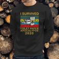 Vintage Version I Survived Toilet Paper Apocalypse 2020 Funny Sweatshirt Gifts for Him