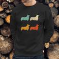 Welsh Corgi Gift Dog Lover Retro Welsh Corgi Vintage Dog Sweatshirt Gifts for Him