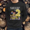 The Wheels On The Bus 2Nd Birthday 2 Yrs Old Family Matching Sweatshirt Gifts for Him