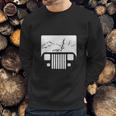 White Adventuring Yj Jeep Sweatshirt Gifts for Him