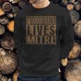 Woodworker Lives Mitre | Carpenterwoodworking Quote Sweatshirt Gifts for Him