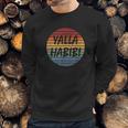 Yalla Habibi Retro Arabic Arab Sweetheart Islam Muslim Sweatshirt Gifts for Him