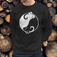 Yin Yang Year Of The Rat Happy Chinese New Year 2020 Black And White Rat Sweatshirt Gifts for Him