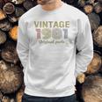 40Th Birthday Gift Retro Birthday Vintage 1981 Sweatshirt Gifts for Him