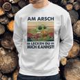 Baby Yoda Am Arsch Lecken Du Mich Kannst Vintage Shirt Mf Sweatshirt Gifts for Him