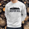 Boston Massachusetts Skyline City Silhouette Youth Sweatshirt Gifts for Him