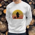 Bounty Hunter And Baby Mandalorian Sweatshirt Gifts for Him