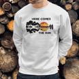 Here Comes The Sun Guitar Silhouette Music Lover Graphic Sweatshirt Gifts for Him